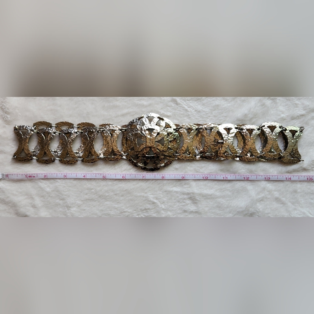 Silver Ornate Belt with Intricate Patterns - Vintage and Y2K vibes